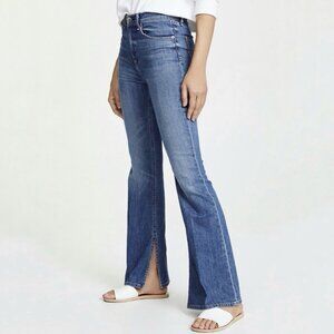 rag & bone Bella Slit Hem High Rise Flare Denim Blue Jeans Women’s Size 28